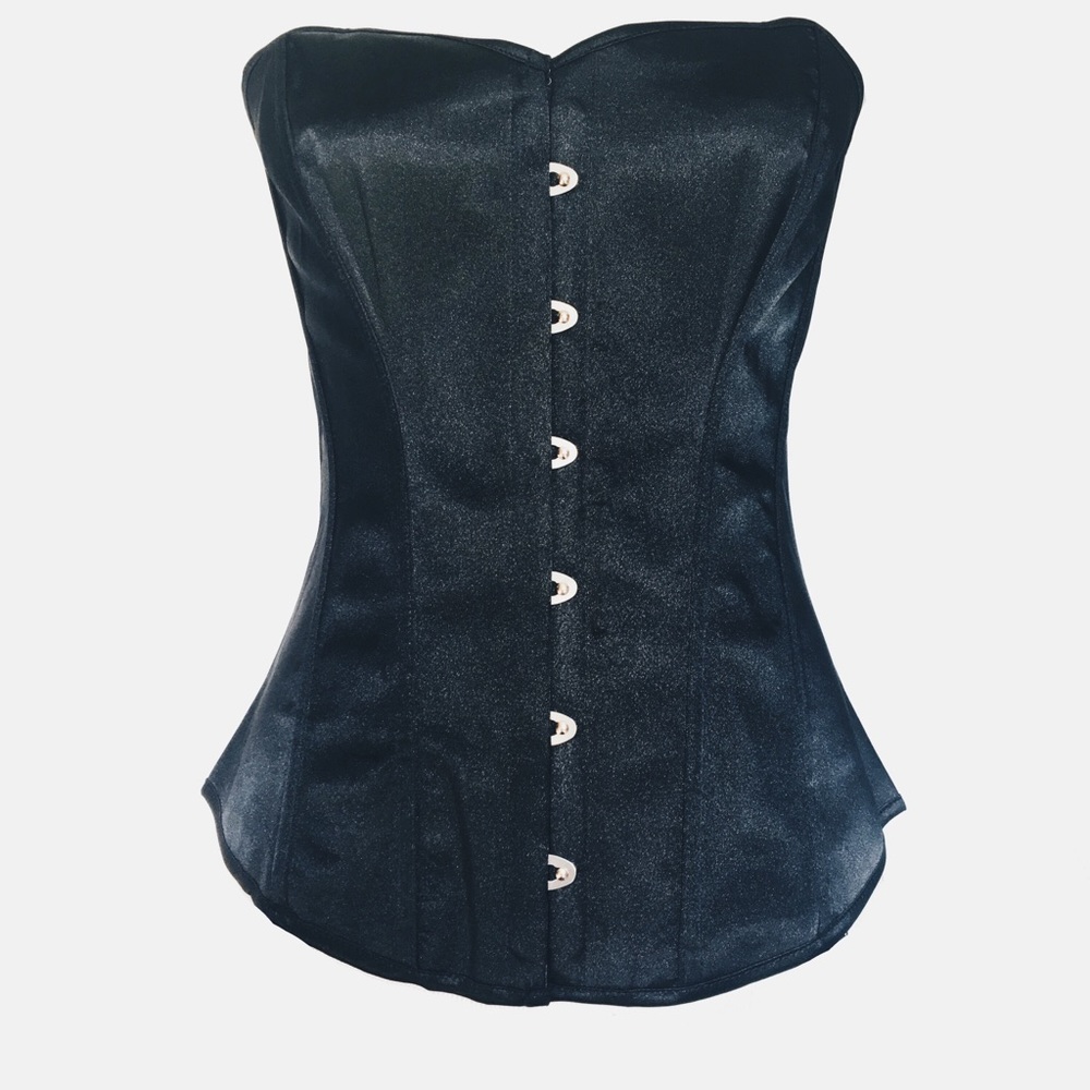 🖤 LAST ONE 🖤 BLACK SATIN GARTER CORSET